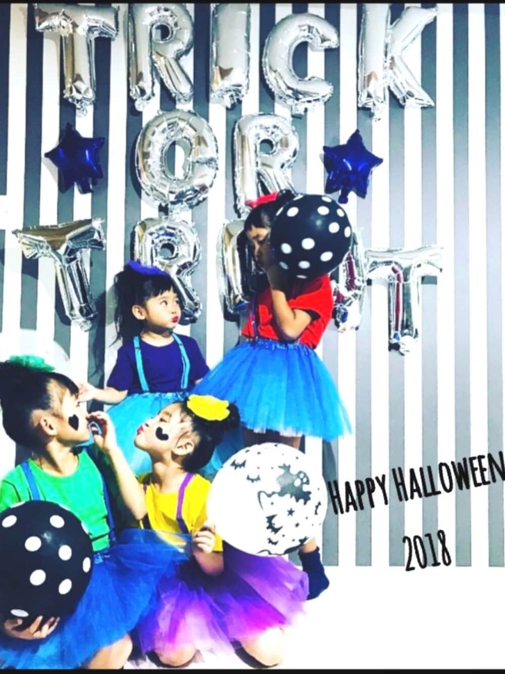 「wearhalloween2018、オシャレパッソ、kids、halloween、マリオブラザーズ、楽天、ヘアアレンジ、おそろいコーデ」｜「楽天＆handmade♡のアイテム（バレッタ/ヘアクリップ、その他）」を使った、yuniiiii0130さん（キッズ・110cm）の秋コーディネートの1枚目の写真