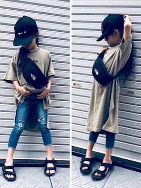 「FREAK'S STORE（フリークスストア）のアイテム（ワンピース/ドレス）」を使った、yuniiiii0130さん（キッズ・110cm）の夏コーディネート