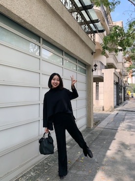 「STUDIOUS（ステュディオス）のアイテム（スウェット）」を使った、B o nさん（レディース・156cm）の冬コーディネート
