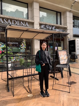 「PLEATS PLEASE（プリーツプリーズ）のアイテム（パンツ）」を使った、B o nさん（レディース・156cm）の夏コーディネート