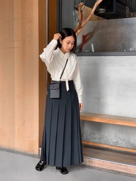 「long skirt」｜B o nさん（レディース・156cm）の秋コーディネート