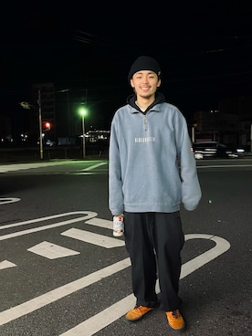 「セブンイレブン」｜加藤響祈さん（メンズ・175cm）の冬コーディネート