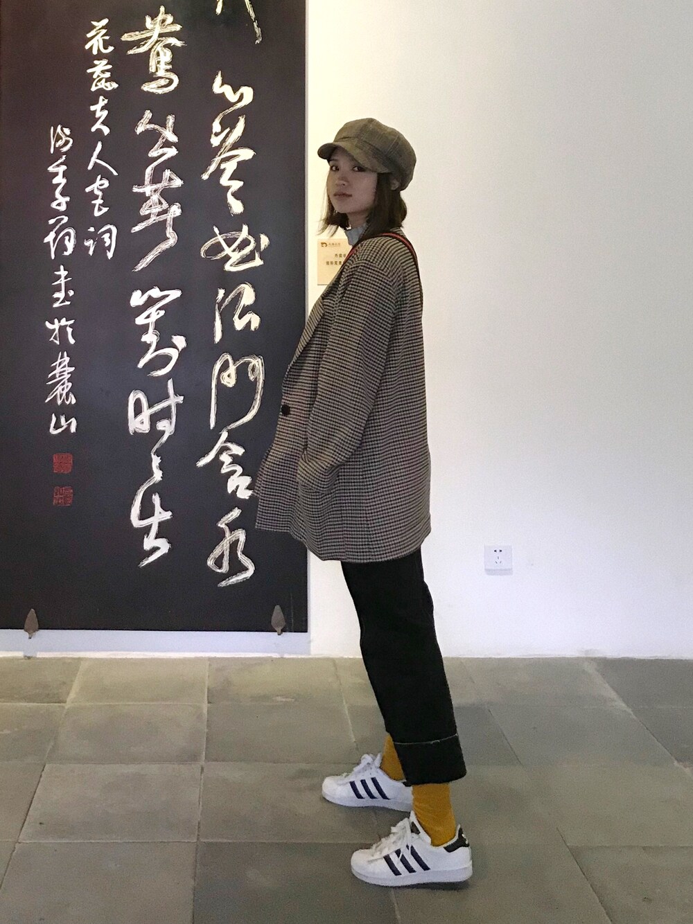 「MONKEY TIMEのアイテム（スーツジャケット、その他）」を使った、Lili Jさん（レディース・162cm）の冬コーディネートの1枚目の写真