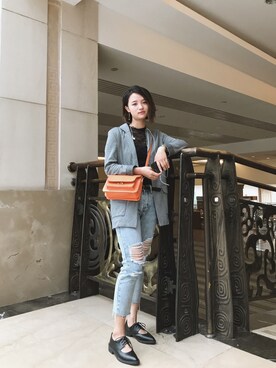 「MONKEY TIME（モンキータイム）のアイテム（ジャケット/アウター）」を使った、Lili Jさん（レディース・162cm）の冬コーディネート