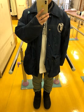 「アイテム（ナイロンジャケット）」を使った、Kazさん（メンズ・158cm・40代）の冬コーディネート
