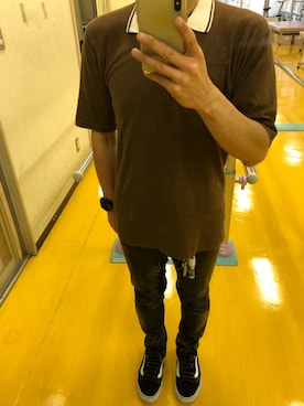 「666（シックスシックスシックス）のアイテム（パンツ）」を使った、Kazさん（メンズ・158cm）の夏コーディネート