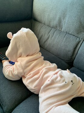「Carter's（カーターズ）のアイテム（パンツ）」を使った、m1ommさん（キッズ・70cm）の春コーディネート