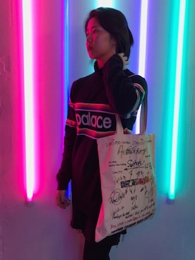 「palace」｜「アイテム（スカート）」を使った、Emmaさん（レディース・168cm）の夏コーディネート