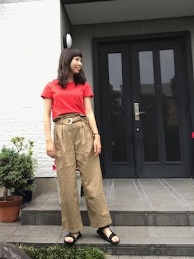 akaponさん（レディース・162cm）の夏コーディネート