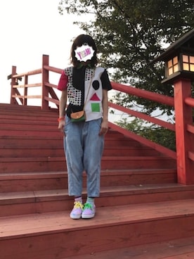 「カメラ女子」｜「アイテム（その他）」を使った、まるこさん（レディース・164cm）の秋コーディネート