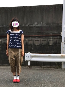 「Kukka Lucca（クッカ　ルッカ）のアイテム」を使った、まるこさん（レディース・164cm）の夏コーディネート