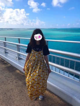 「海」｜「アイテム（福袋/福箱）」を使った、まるこさん（レディース・164cm）の夏コーディネート