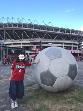 「サッカー」｜「アイテム（その他）」を使った、まるこさん（レディース・164cm）の秋コーディネート