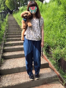 「まるこーでらっくす」｜まるこさん（レディース・164cm）の夏コーディネート