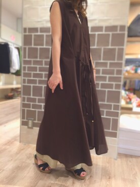 Te Chichi テチチ の 綿ローンａラインノースリワンピース ワンピース Wear