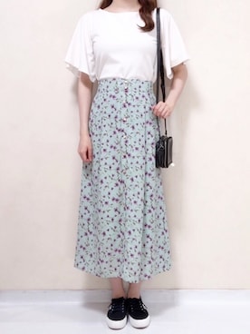 「Chille anap（チルアナップ）のアイテム」を使った、Micoさん（レディース・160cm）の夏コーディネート