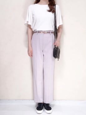 「Chille anap（チルアナップ）のアイテム」を使った、Micoさん（レディース・160cm）の夏コーディネート