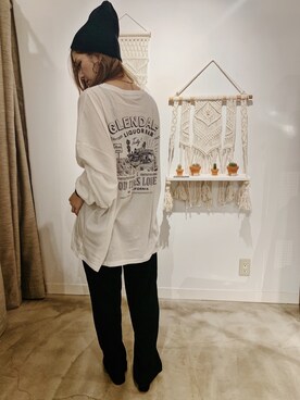 「SHAGGIE（シャギー）のアイテム（その他パンツ）」を使った、ぉマメさん（レディース・152cm）の秋コーディネート