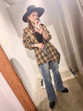 ぉマメさん（レディース・152cm）の秋コーディネート