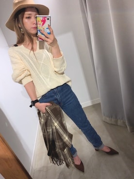 「ROLLA'S（ローラス）のアイテム」を使った、ぉマメさん（レディース・152cm）の秋コーディネート