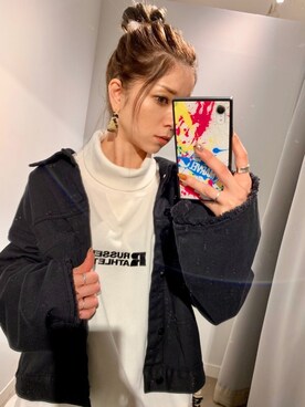 「SHAGGIE（シャギー）のアイテム（ジャケット/アウター）」を使った、ぉマメさん（レディース・152cm）の秋コーディネート
