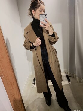 「Shelly island（シェリーアイランド）のアイテム」を使った、ぉマメさん（レディース・152cm）の秋コーディネート