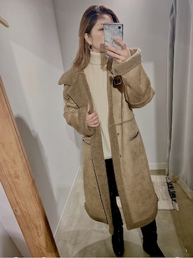 「アイテム（その他アウター）」を使った、ぉマメさん（レディース・152cm）の冬コーディネート