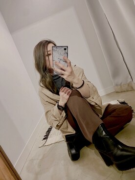 ぉマメさん（レディース・152cm）の冬コーディネート