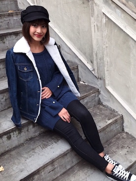 🍊さん(レディース・157cm)の冬コーディネート