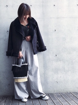 🍊さん（レディース・157cm）の冬コーディネート