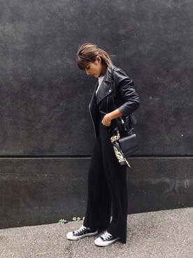 「CONVERSE（コンバース）のconverse（コンバース） ALL STAR OX（オールスターOX）（スニーカー）」を使った、🍊さん（レディース・157cm）の秋コーディネート