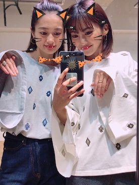 「halloween」｜「アイテム（アクセサリー）」を使った、🍊さん（レディース・157cm）の秋コーディネート