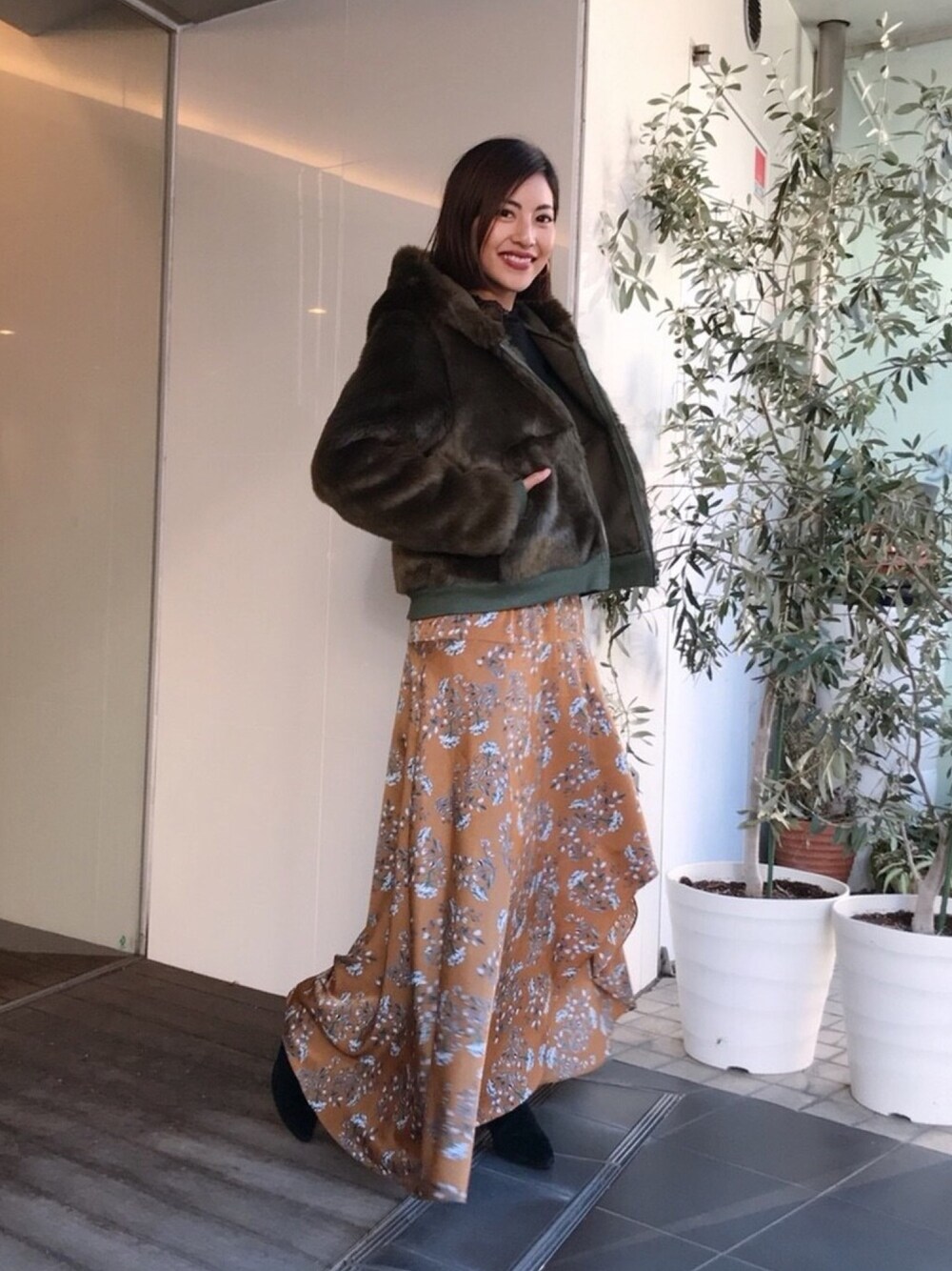 Vicente 2way リバーシブル ファー ブルゾン ヴィセンテ Vicente（ヴィセンテ）の「2wayリバーシブルエコファーブルゾン