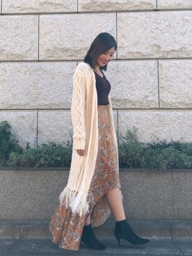 🍊さん（レディース・157cm）の冬コーディネート