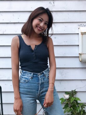 🍊さん（レディース・157cm）の夏コーディネート