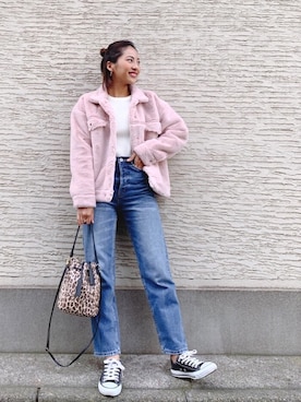 「CONVERSE（コンバース）のconverse（コンバース） ALL STAR OX（オールスターOX）（スニーカー）」を使った、🍊さん（レディース・157cm）の秋コーディネート