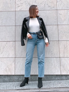 🍊さん（レディース・157cm）の冬コーディネート