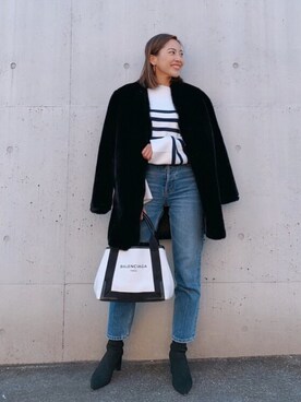 🍊さん（レディース・157cm）の冬コーディネート