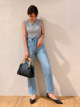 「Vicente（ヴィセンテ）のアイテム（タンクトップ）」を使った、🍊さん（レディース・157cm）の夏コーディネート