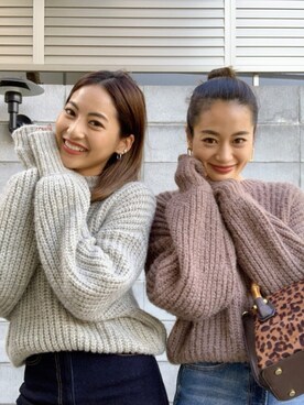 「ツインズコーデ」｜🍊さん（レディース・157cm）の秋コーディネート