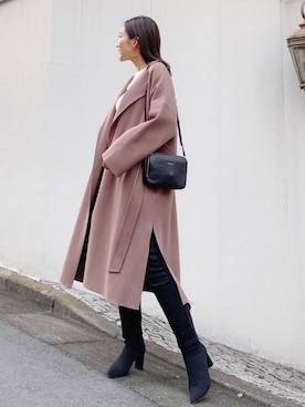 「Vicente（ヴィセンテ）のアイテム（その他アウター）」を使った、🍊さん（レディース・157cm）の冬コーディネート