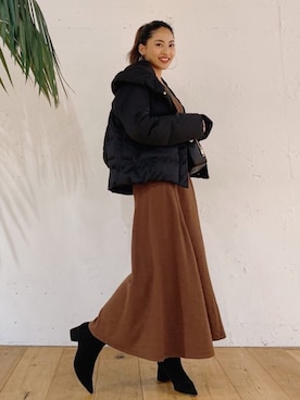 🍊さん（レディース・157cm）の冬コーディネート