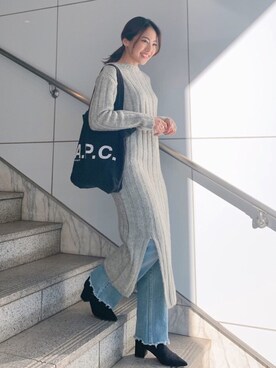 🍊さん（レディース・157cm）の冬コーディネート