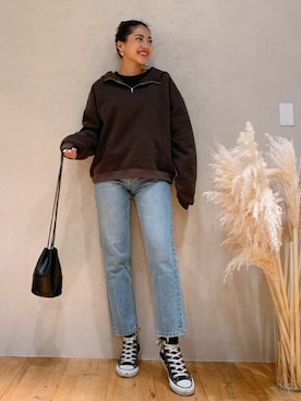 🍊さん（レディース・157cm）の冬コーディネート