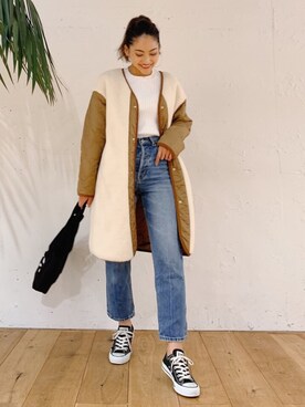 🍊さん（レディース・157cm）の冬コーディネート