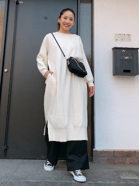 🍊さん（レディース・157cm）の冬コーディネート