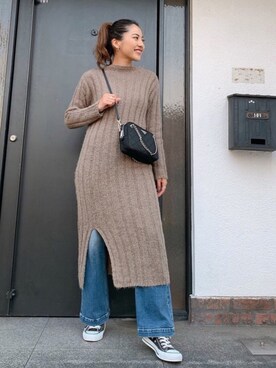 🍊さん（レディース・157cm）の冬コーディネート