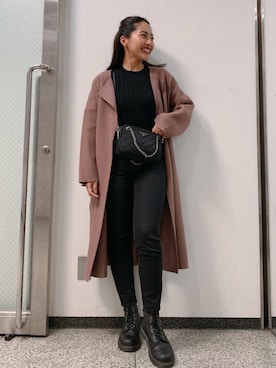 「Vicente（ヴィセンテ）のアイテム（その他アウター）」を使った、🍊さん（レディース・157cm）の春コーディネート