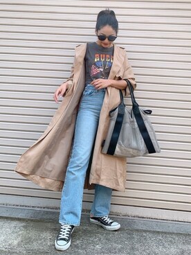 🍊さん（レディース・157cm）の春コーディネート