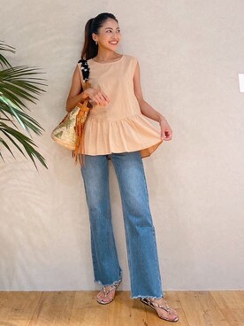 🍊さん（レディース・157cm）の夏コーディネート